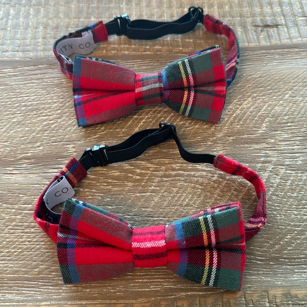 Adjustable Boys Ivy City Handmade Plaid Bow Ties